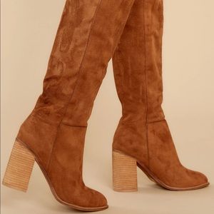 Red Dress Boutique Suede Knee High Boots